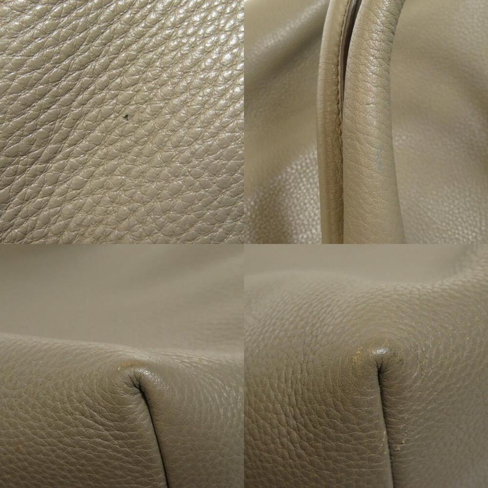 Prada Vitello Phenix Shopping Tote bag textured gray leather - Picture 9 of 11